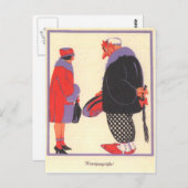 Krampus en datum briefkaart (Voorkant / Achterkant)