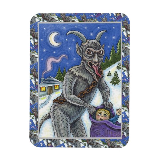 KRAMPUS EN KINDEREN DIE NAUWKEURIG ZIJN, SCHADELIJ MAGNEET (Verticaal)