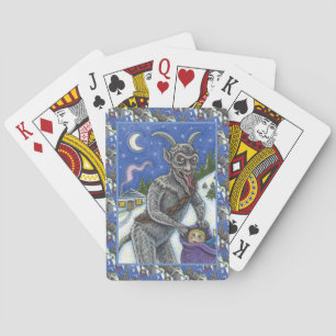 KRAMPUS EN KINDEREN DIE NAUWKEURIG ZIJN, SCHADELIJ POKERKAARTEN