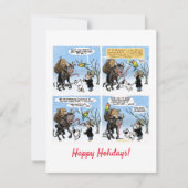 Krampus en Mose-kaart Feestdagenkaart (Voorkant)