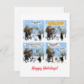 Krampus en Mose-kaart Feestdagenkaart (Voorkant / Achterkant)