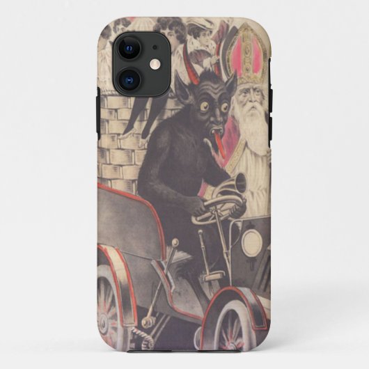 Krampus en priester ontvoeren kinderen Case-Mate iPhone case (Achterkant)