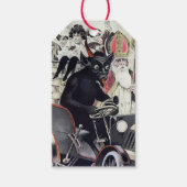 Krampus en Santa Cadeaulabel (Voorkant)
