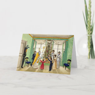 Krampus en St. Nick Holiday Card Feestdagen Kaart