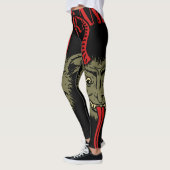 Krampus Face Naughty Leggings (Links)