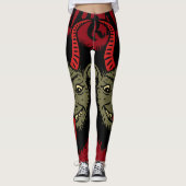 Krampus Face Naughty Leggings (Voorkant)