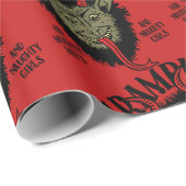 Krampus Face Naughty Wrapping Paper Cadeaupapier (Rol Hoek)