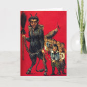 Krampus Feestdagen Kaart (Voorkant)