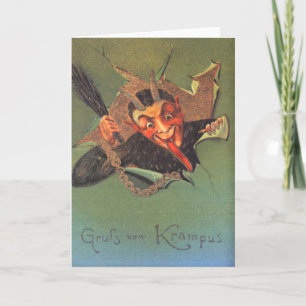 Krampus Feestdagen Kaart