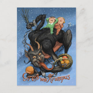 Krampus Feestdagenkaart
