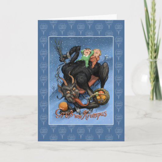 Krampus-feestkaart Kaart (Voorkant)