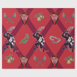 Krampus Festivus Wrapping Paper Cadeaupapier