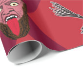 Krampus Festivus Wrapping Paper Cadeaupapier (Rol Hoek)