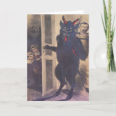 Krampus Gathering Family Feestdagen Kaart (Voorkant)