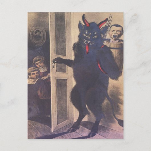 Krampus Gathering Family Feestdagenkaart (Voorkant)