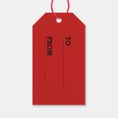 Krampus Gezicht Ondeugend Cadeau Labels Cadeaulabel (Achterkant)