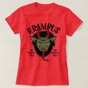 Krampus gezicht stout t-shirt