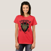 Krampus gezicht stout t-shirt (Voorkant volledig)