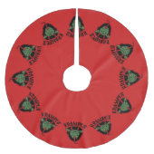 Krampus gezicht stoute kerst kous kerstboom rok (Voorkant)