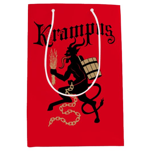 Krampus Gift Bag Medium Cadeauzakje (Voorkant)