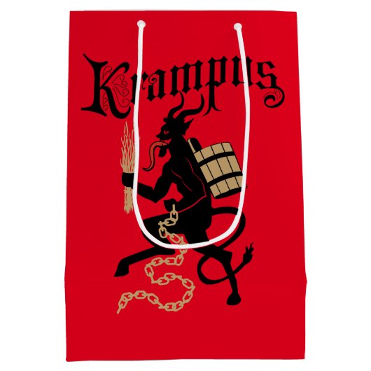 Krampus Gift Bag Medium Cadeauzakje (Achterkant)