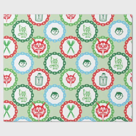Krampus Gift Wrap Cadeaupapier (Vlak)