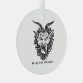 Krampus Glas Ornament (Voorkant Rechts)