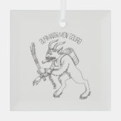 Krampus Glas Ornament (Achterkant)