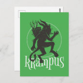 Krampus Green Briefkaart (Voorkant / Achterkant)