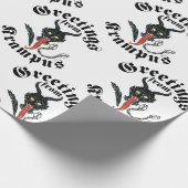 Krampus Greetings Cadeaupapier (Hoek)