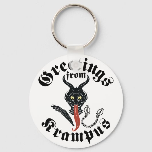 Krampus Greetings Sleutelhanger (Voorkant)