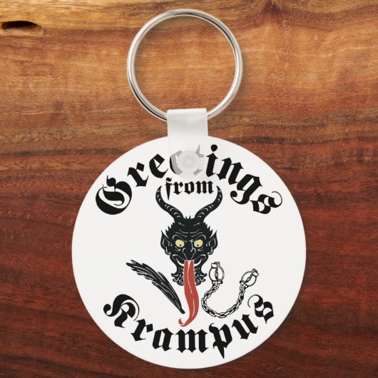 Krampus Greetings Sleutelhanger (Voorkant)