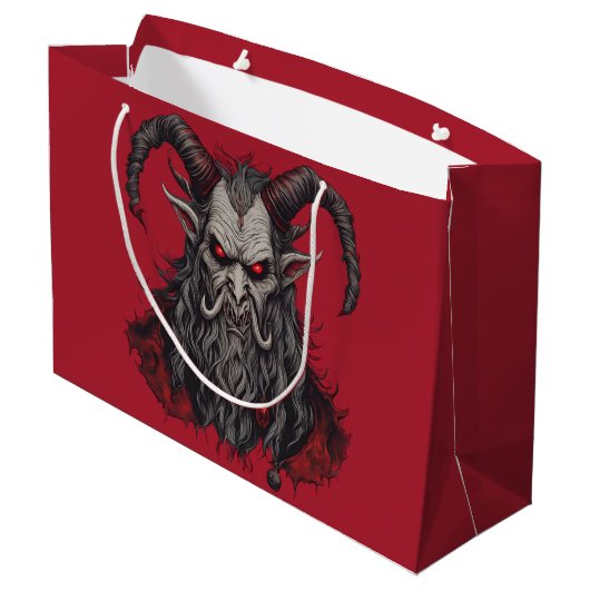 Krampus Groot Cadeauzakje (Achterkant Gekanteld)