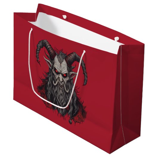 Krampus Groot Cadeauzakje (Voorkant Gekanteld)