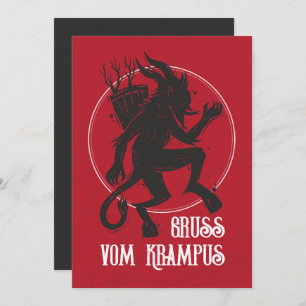Krampus Gruss Vom Krampus kerstavond Feestdagenkaart