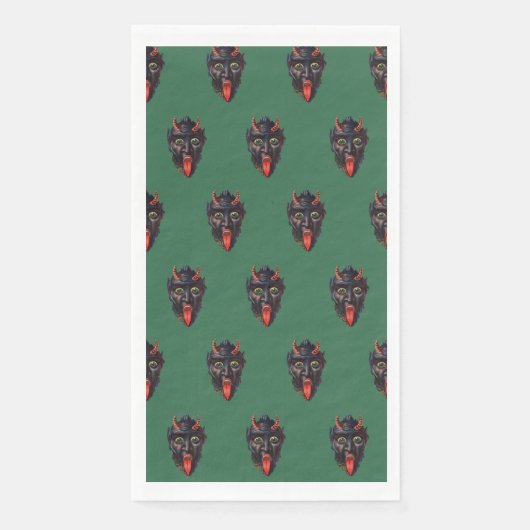 Krampus Guest Towel Napkin Servet (Voorkant)