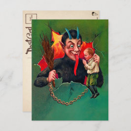  Krampus Holding Briefkaart