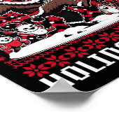 Krampus Holiday Spirit Design Kerstseizoen Evi Poster (Hoek)