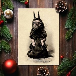 Krampus Hondenkerst Feestdagen Kaart