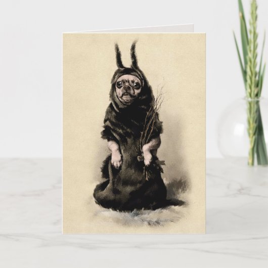  Krampus Hondenkerst Feestdagen Kaart (Voorkant)