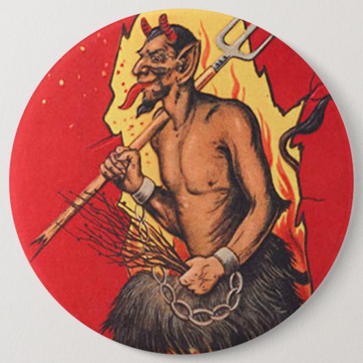 Krampus Hoogvork Schakelaar Ronde Button 6,0 Cm (Voorkant)