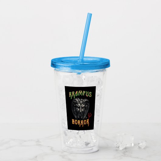 Krampus Horror Acryl Drinkbeker (Achterkant ijs)
