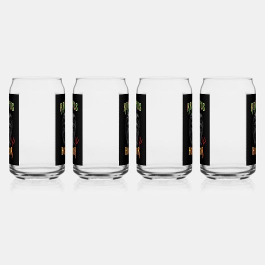 Krampus Horror Blikvorm Glas (Rechts)