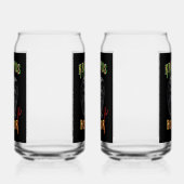 Krampus Horror Blikvorm Glas (Links)