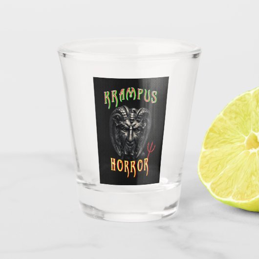 Krampus Horror Shot Glas (Voorkant)