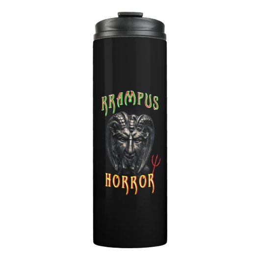 Krampus Horror Thermosbeker (Voorkant)