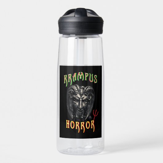 Krampus Horror Waterfles (Voorkant)