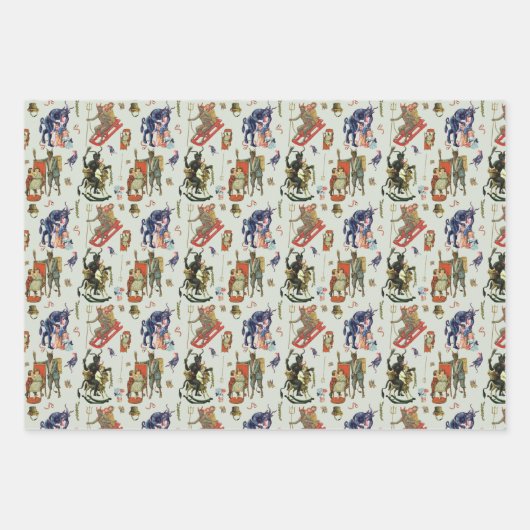 Krampus inpakpapier set 1 (Voorkant 3)
