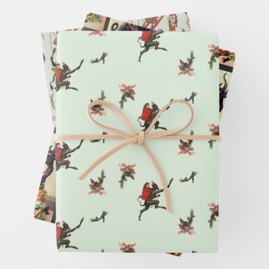 Krampus inpakpapier set 1 (In situ)