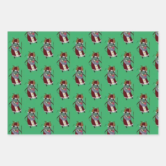 Krampus inpakpapier vel (Voorkant 2)